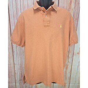 Polo Ralph Lauren Mens Orange Polo Shirt Medium